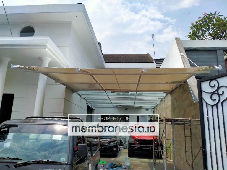 Kanopi Membran Parkiran Mobil Motor Desain Pilihan